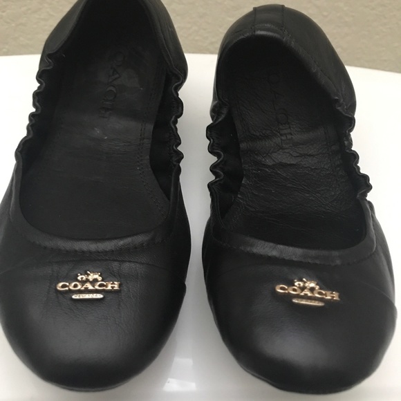 coach foldable ballet flats